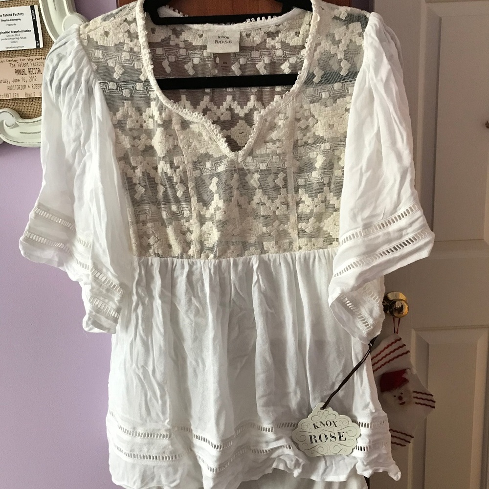 Cream Colored Tunic Shirt